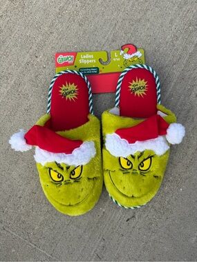 The Grinch Holiday Plush Slippers